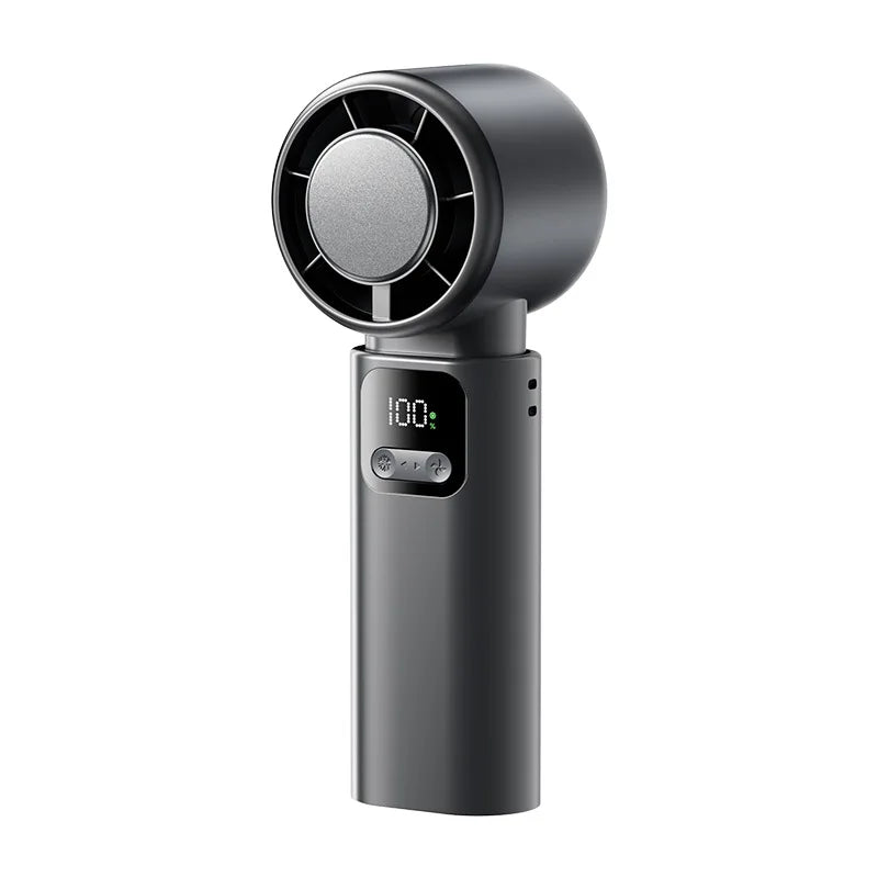Semiconductor Turbo Handheld Neck Fan – USB Portable Cooling Fan