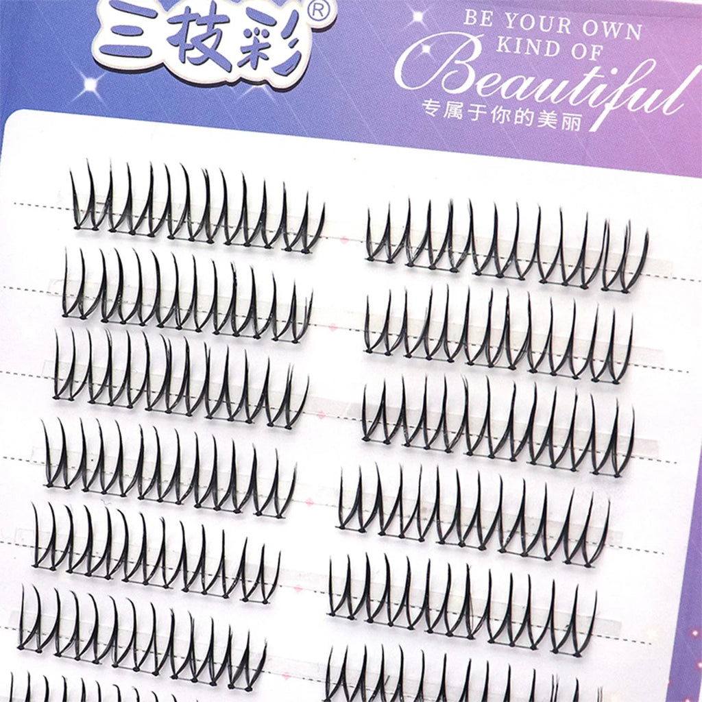 K-Beauty U-Shape Cluster False Eyelashes | Wispy C-Curl