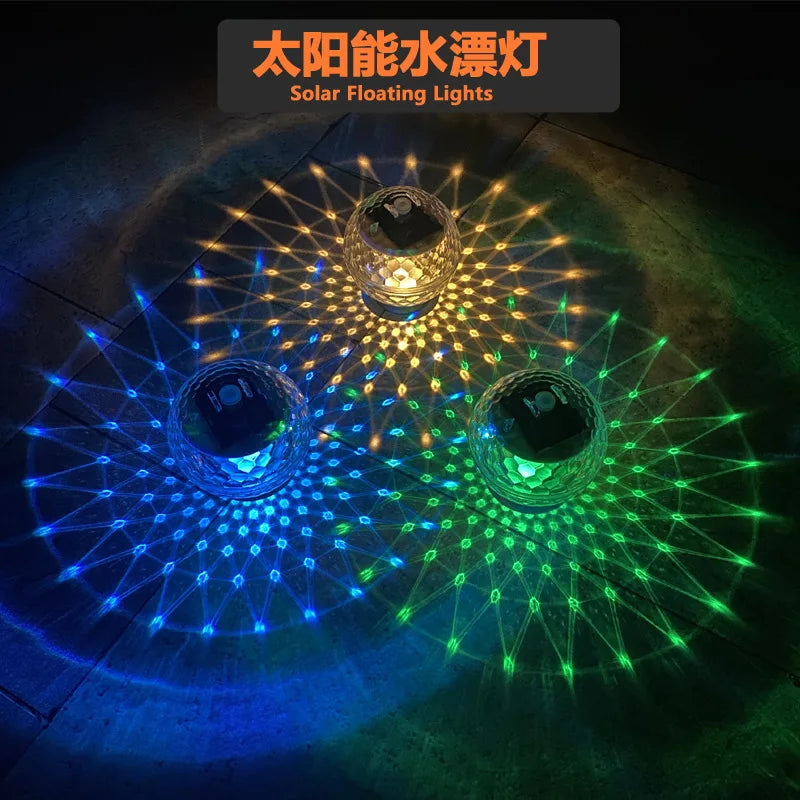 Solar Floating Pond Lights Outdoor Magic Ball Water Floats Pool
