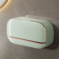Wall Mounted Soap Dish Drainage Box Waterproof Punch-free Bathroom