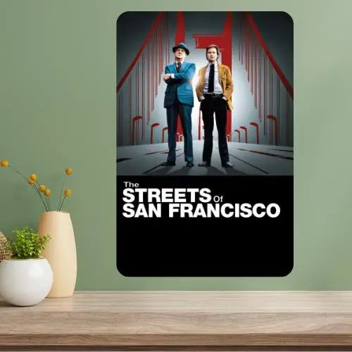 Streets of San Francisco TV Show Retro Metal Poster Sign