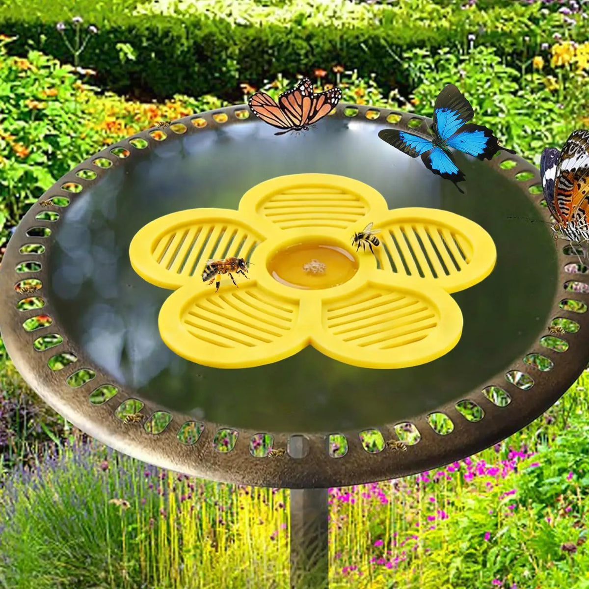 Floating Bee Watering Station – Honeycomb Pollinator Feeder
