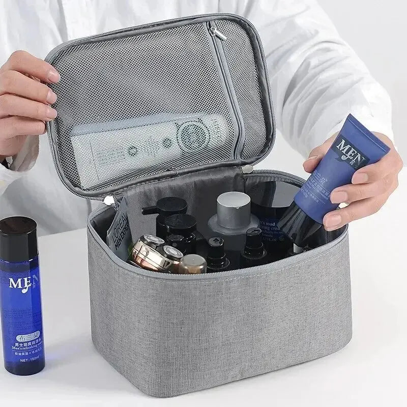 Men's Large Double Layer Travel Toiletry Bag – Oxford Wash Bag