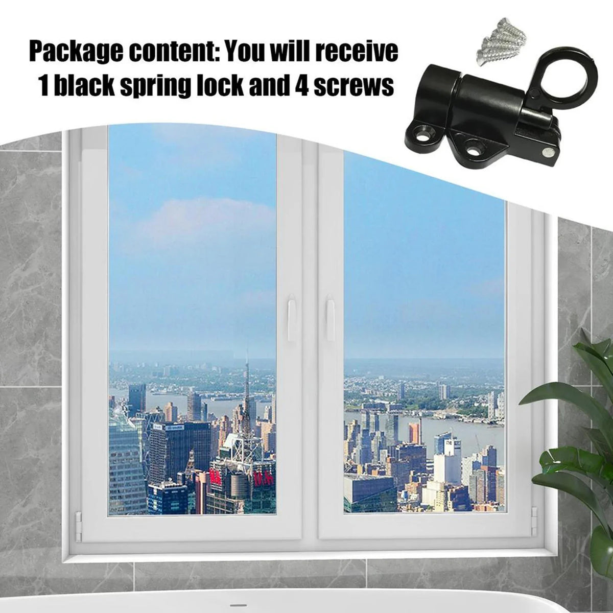 Aluminum Alloy Spring Bolt Door Latch Lock | Window & Gate