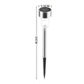White LED Lawn Light Lamp Solar Outdoor Courtyard Walkway Garden