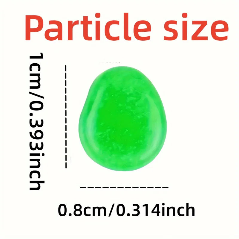 100 Glow in the Dark Pebbles – Luminous Garden & Aquarium Stones
