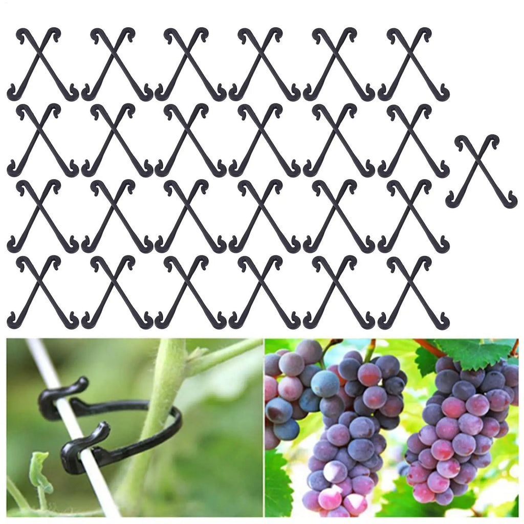 50pcs Heavy-Duty Trellis Clips – Garden Plant Support Clips