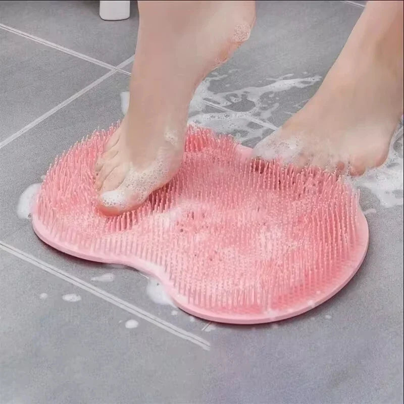 Silicone Foot Scrubber & Back Massage Pad | Bath Brush