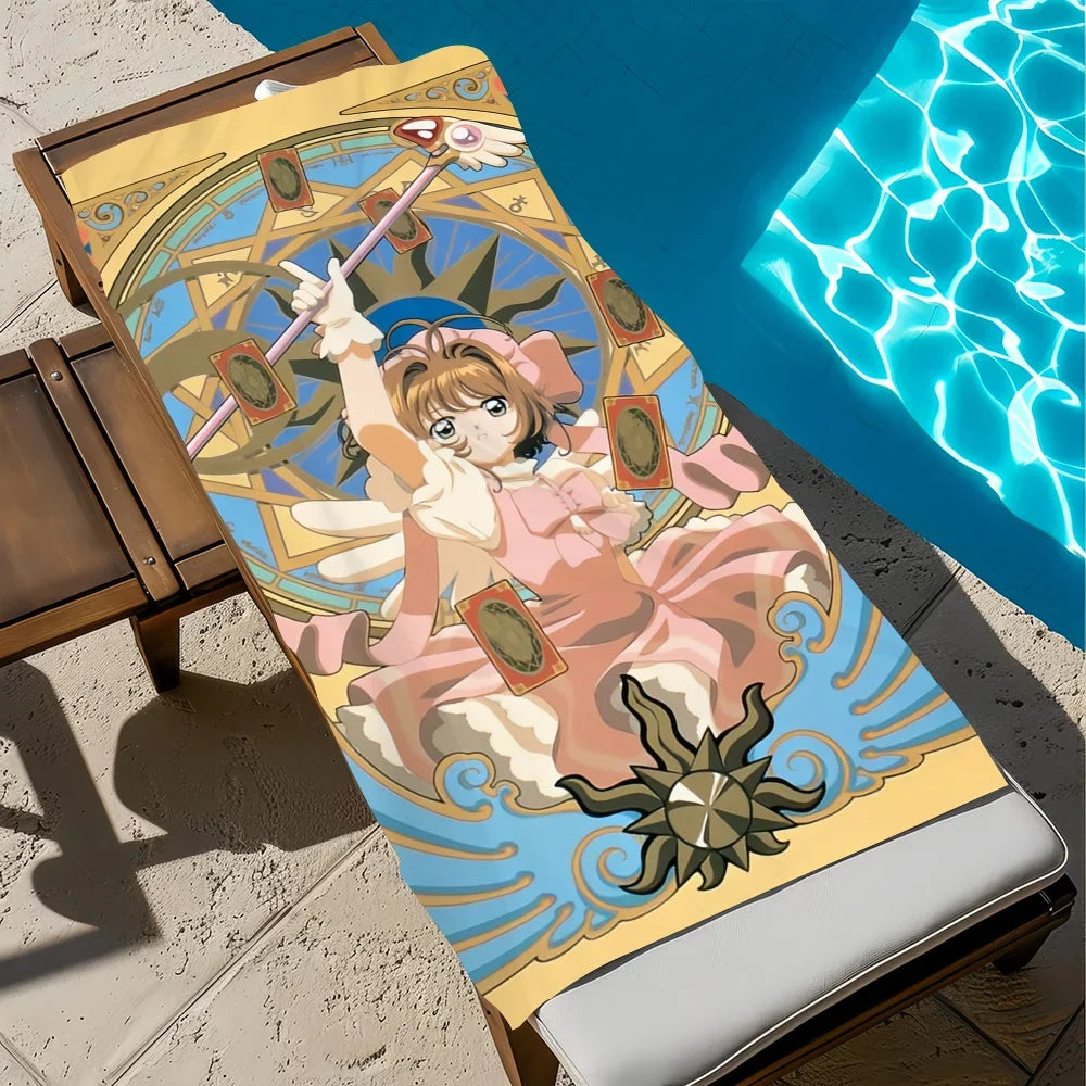 Cardcaptor Sakura Quick-Dry Beach Towel | Soft Microfiber