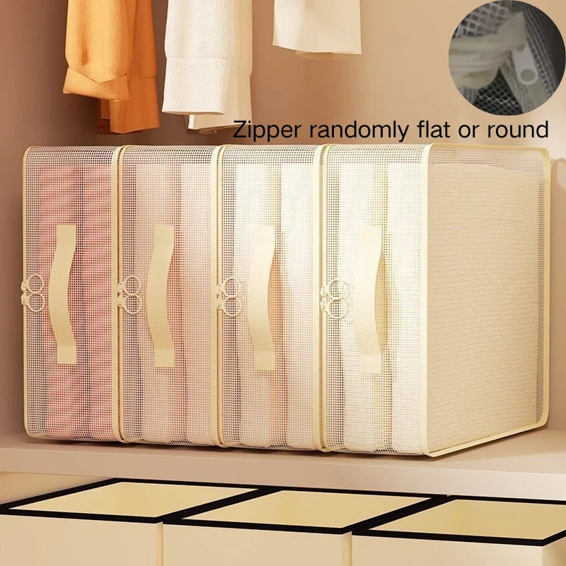 6-Piece Mesh Bedding Storage Bags – Under-Bed Clothes Organizer