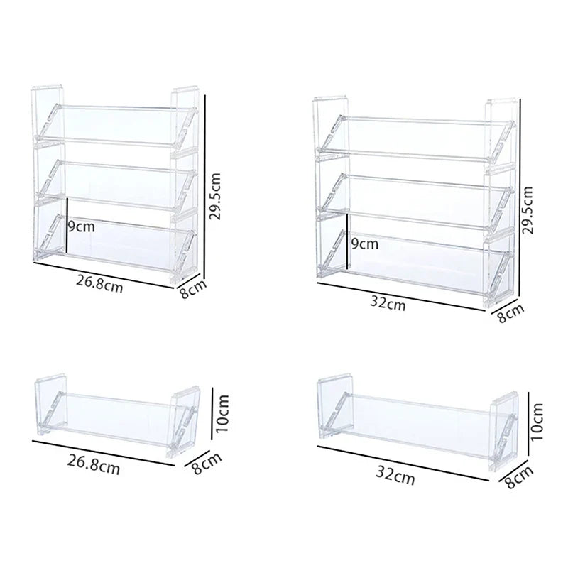 3-Layer Acrylic Cosmetics Display Rack & Desktop Organizer