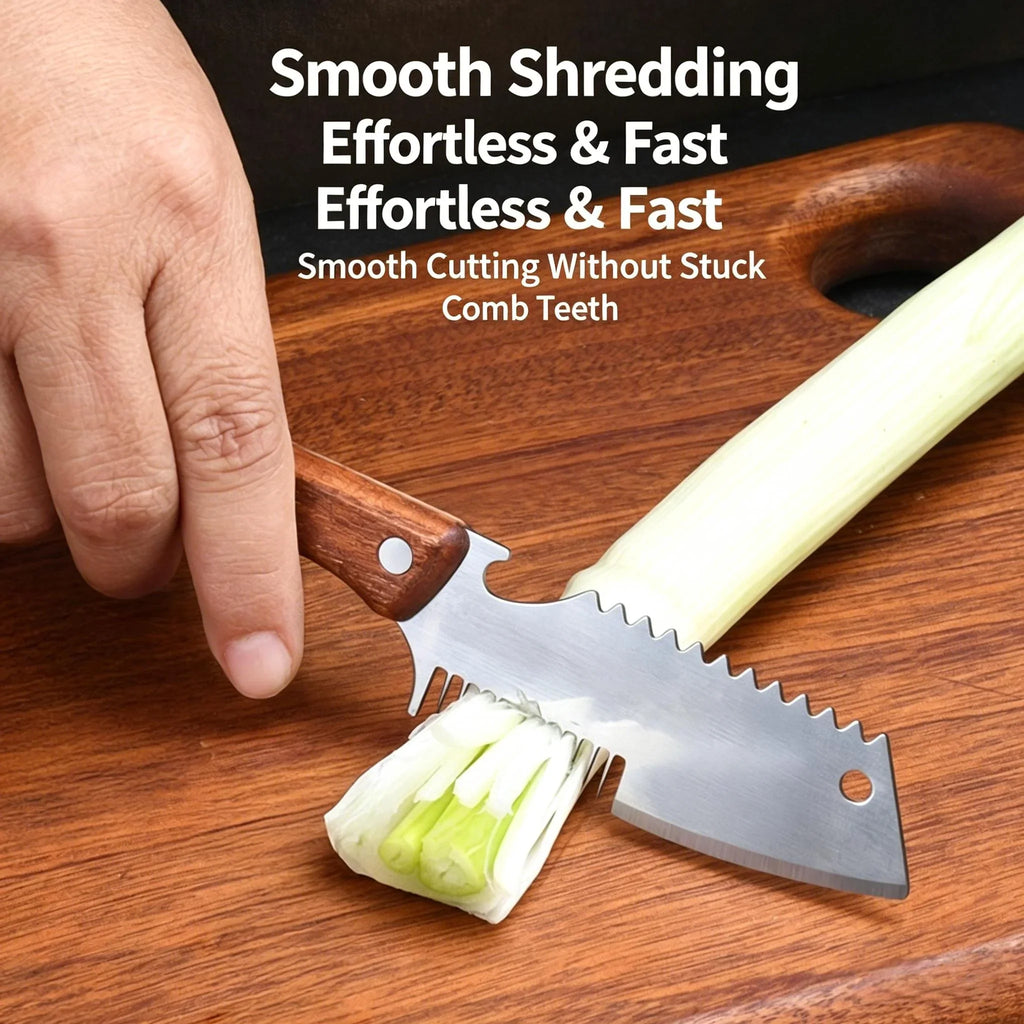 2-in-1 Serrated Vegetable Peeler & Bottle Opener | Wooden Handle