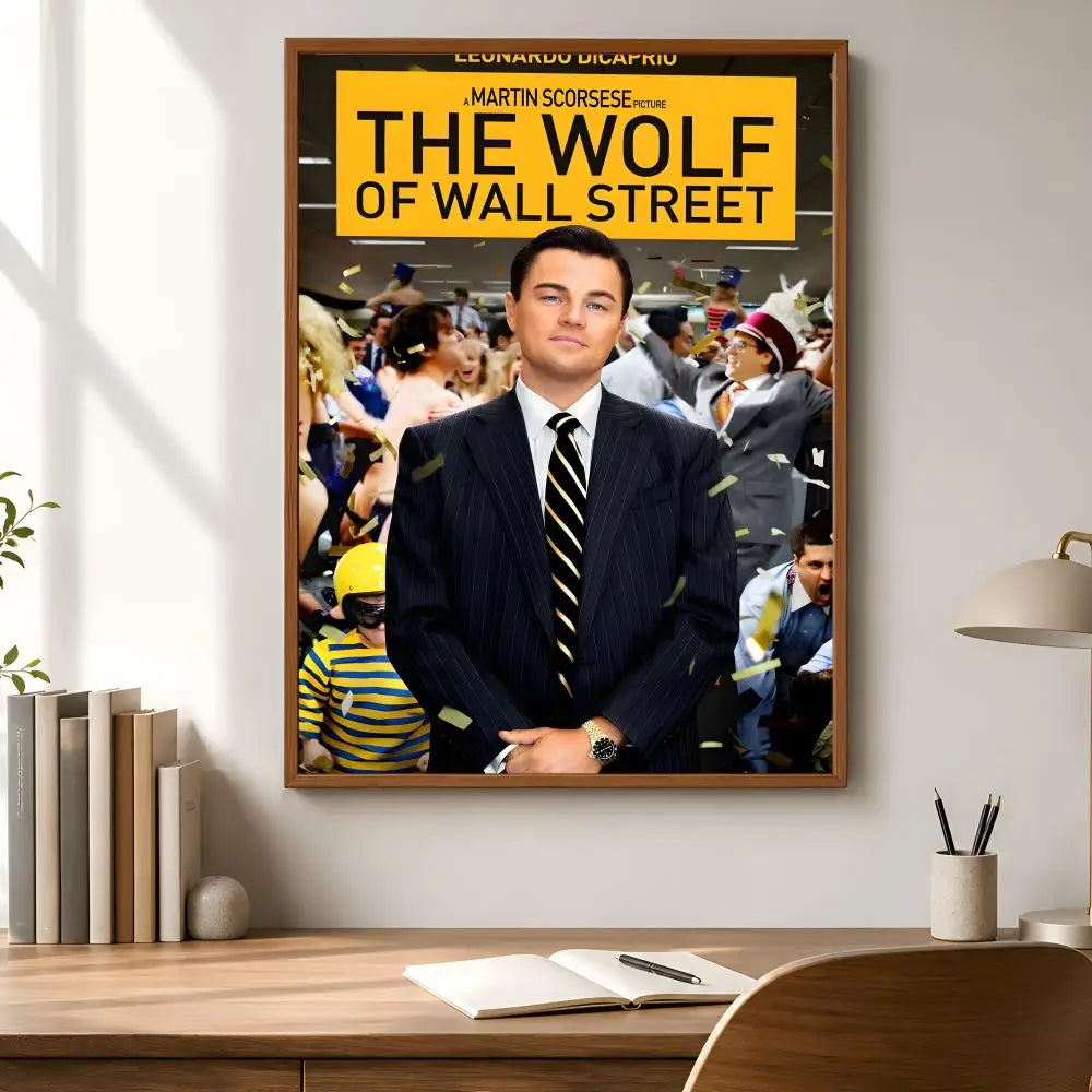 Wolf of Wall Street Movie Poster – Peel & Stick PVC Wall Art