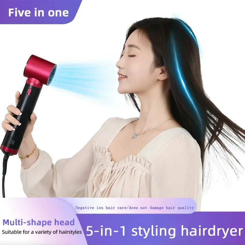 5-in-1 Hair Dryer Brush Set – Curler, Straightener & Styler