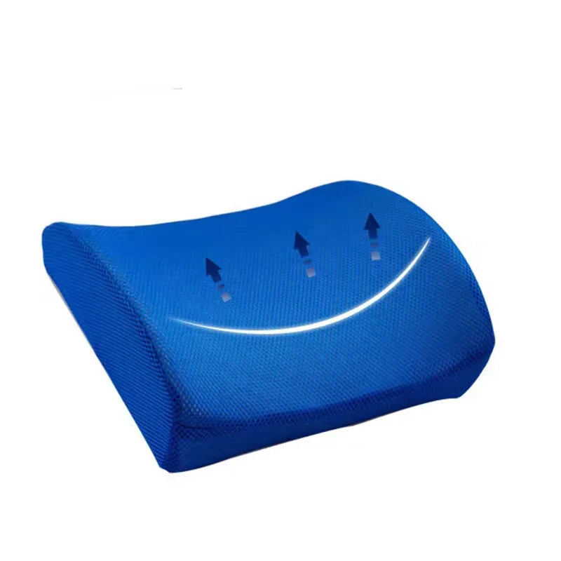 Car Lumbar Support Cushion Memory Foam Waist Pillow 2 Colors Auto