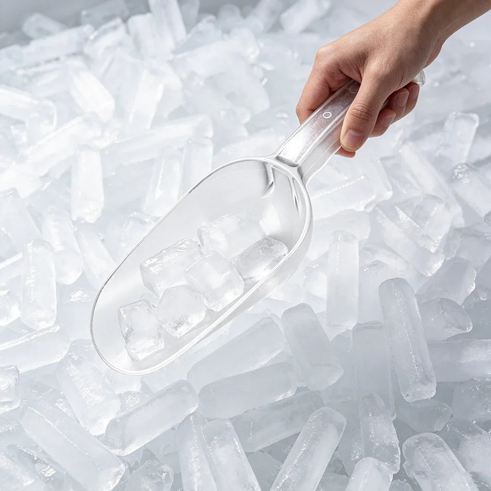 Clear Polycarbonate Ice Scoop – BPA-Free Food-Grade Shovel