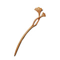 Retro Wood Hair Sticks | Ginkgo Leaf Chignon Hair Chopsticks