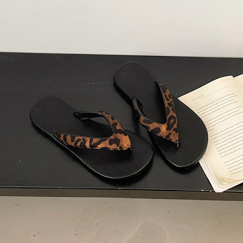 Women's Multi-Color Flip Flops – Soft Flat Beach Slides