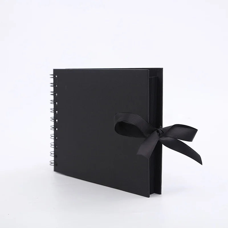 DIY Scrapbook Photo Album – 30-Page Black Card Memory Book