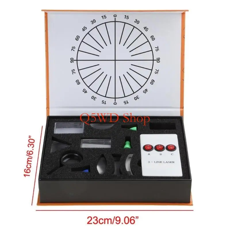 Optical Lens & Prism Set – Physics Light Experiment Kit