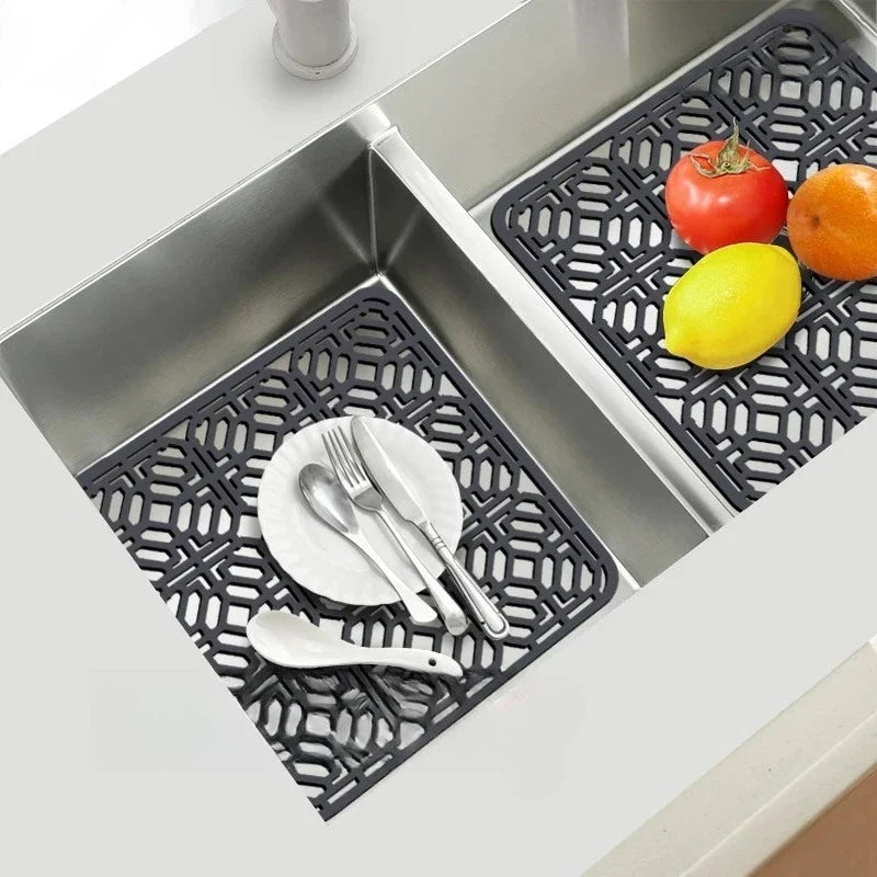 Silicone Sink Mat – Heat-Resistant Drain & Countertop Protector