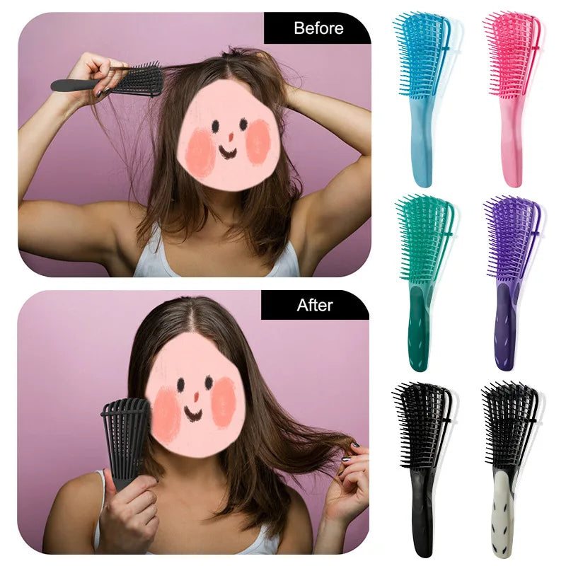 Scalp Massage Detangling Comb – Anti-Static & Knot Remover