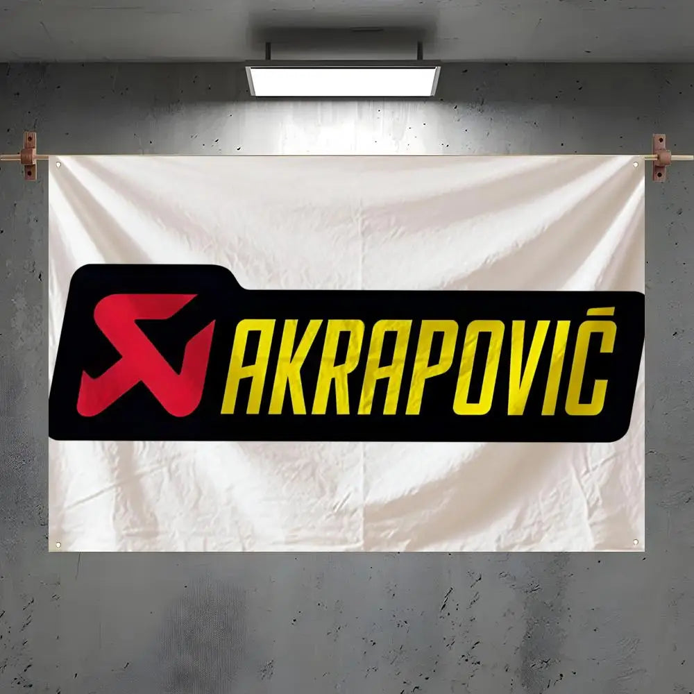 Akrapovic Art Banner Flag – Indoor & Outdoor Wall Decor