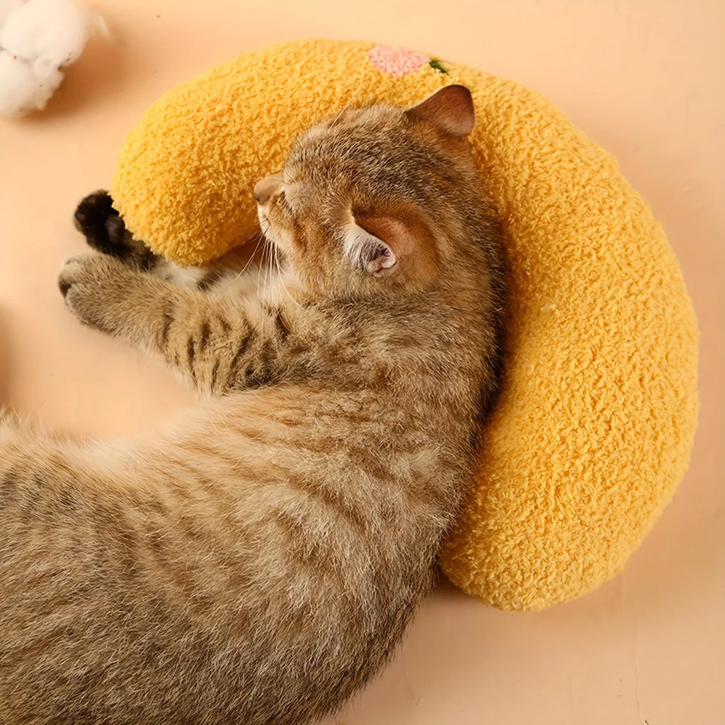 Pet Pillow Cats Dogs Soft Plush Thick Filling Cervical Support