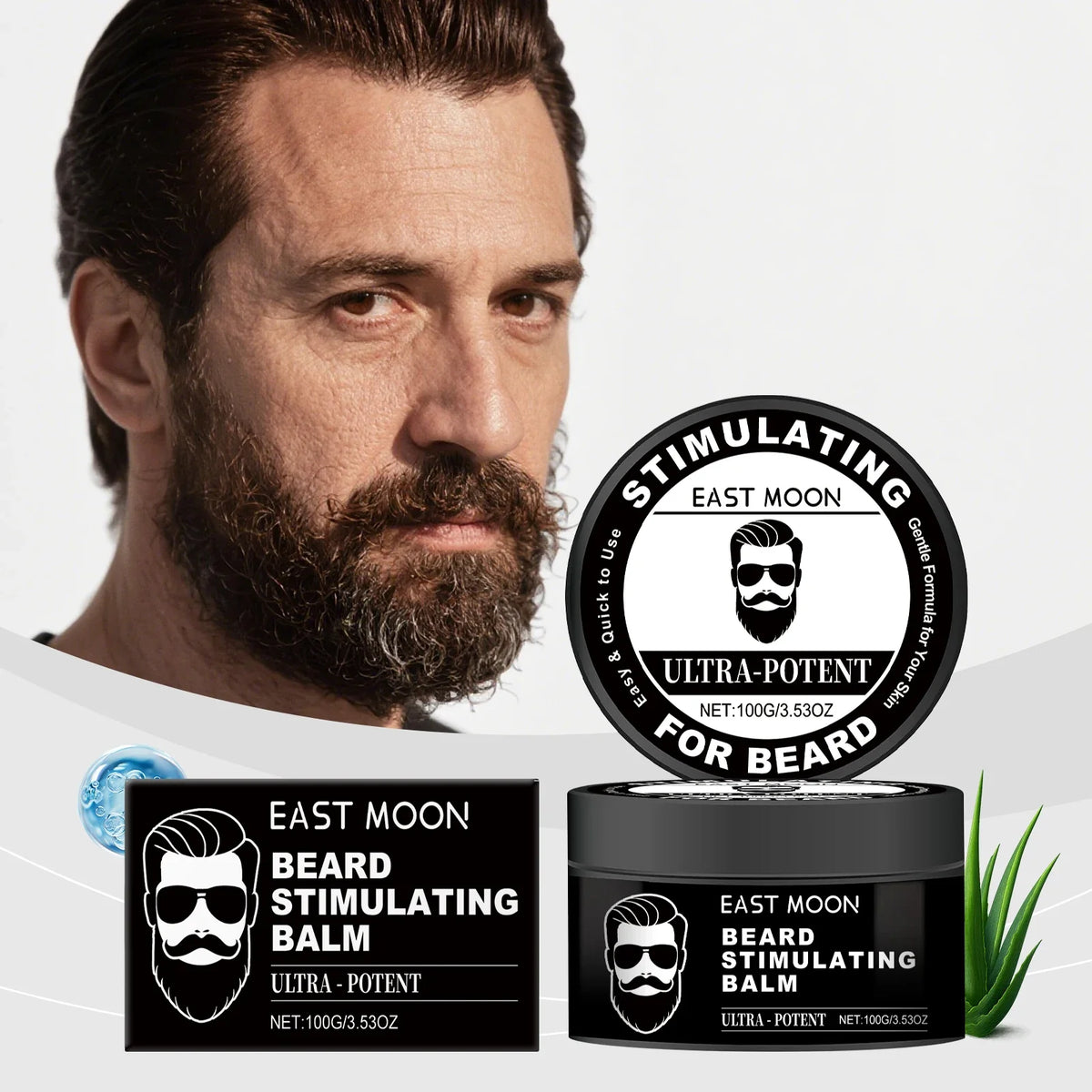 East Moon Beard Balm – Softens, Nourishes & Soothes Skin