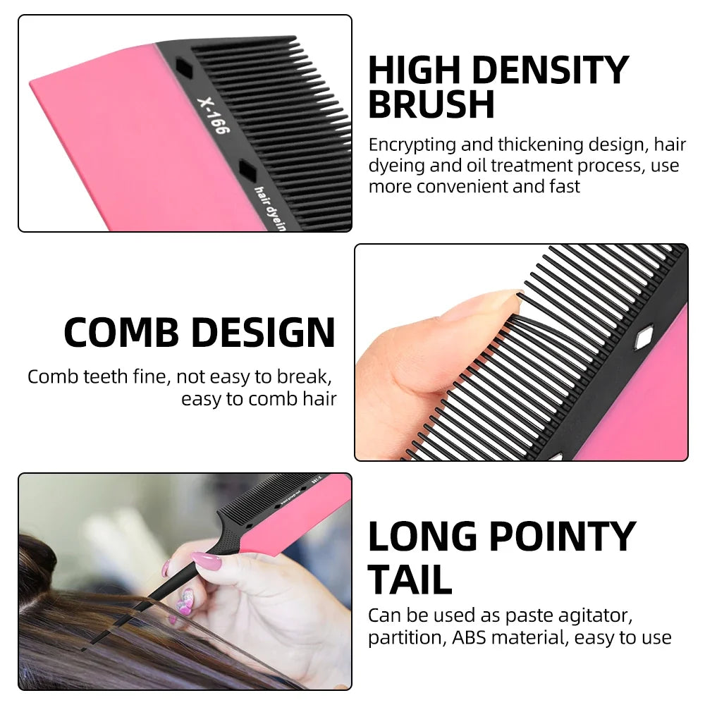 Hair Dye Brush Comb | Fine-Tooth Applicator & Sectioning Tool