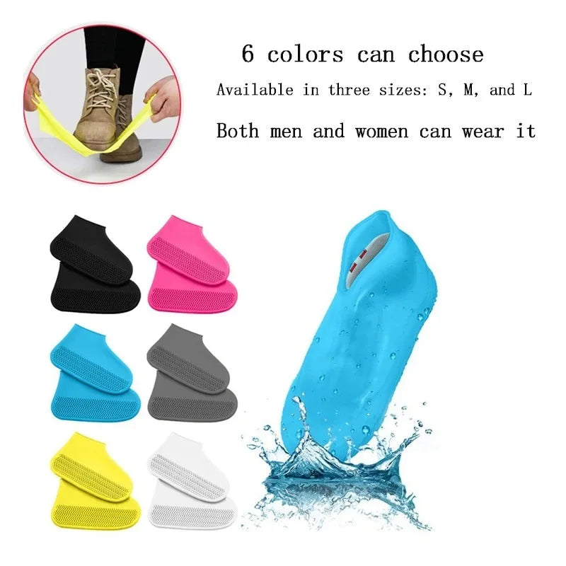 Waterproof Silicone Rain Shoe Covers – Non-Slip & Reusable