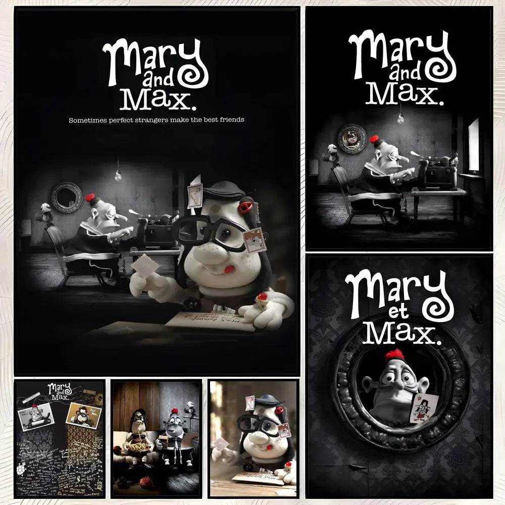 Mary and Max Movie Poster – Self-Stick HD PVC Wall Art