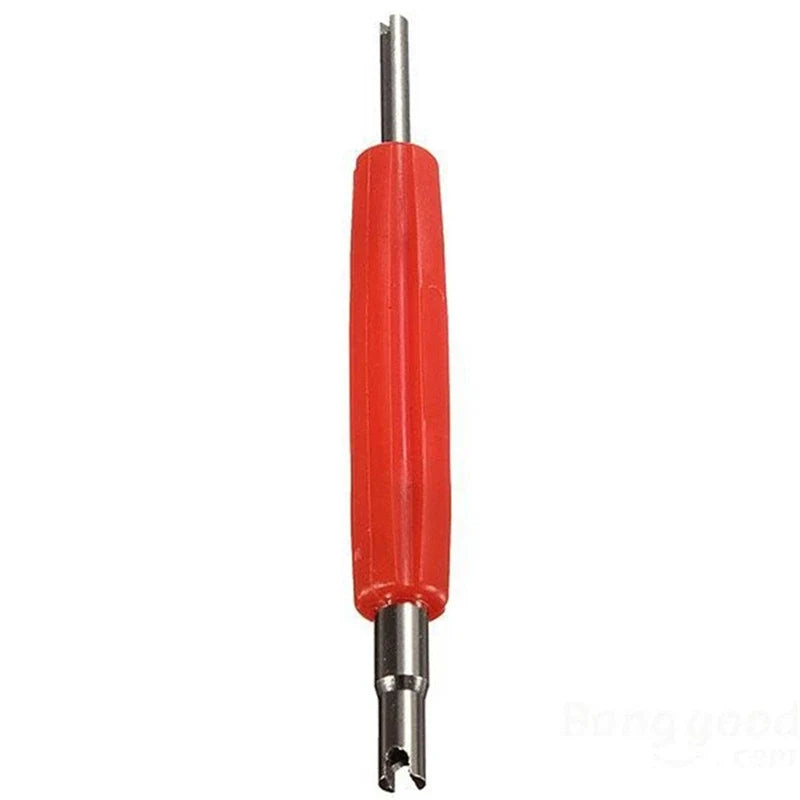 2-in-1 Valve Core Wrench – Tyre & A/C Tool for Car & Bike