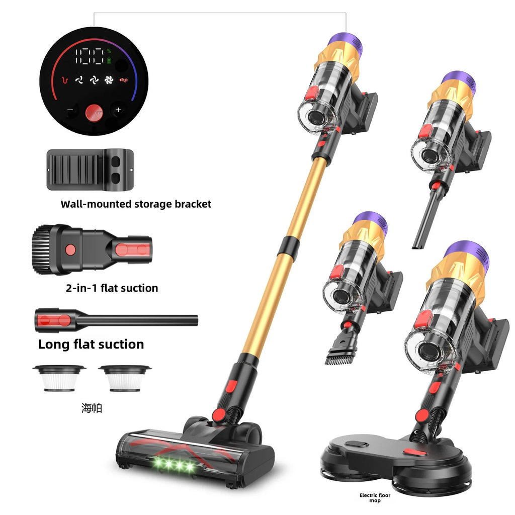 GUOHE 550W Cordless Vacuum & Mop | HEPA Pet Hair Cleaner