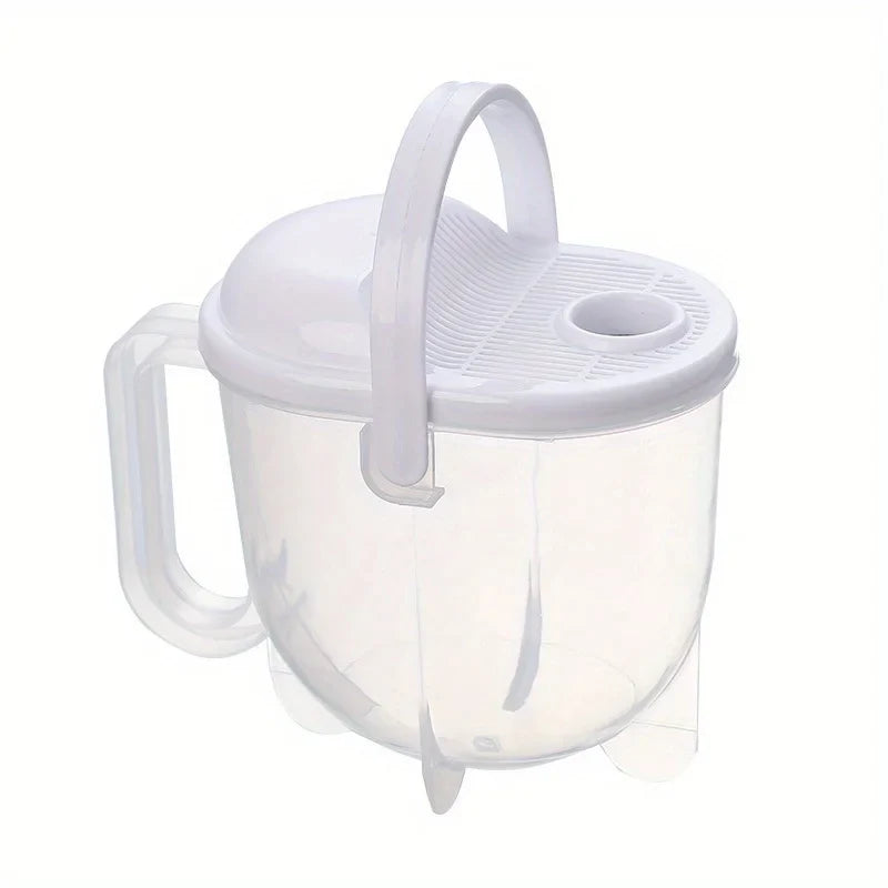 Rice Washer Hand-free Washing Basin Sieve Plastic Panning Basket