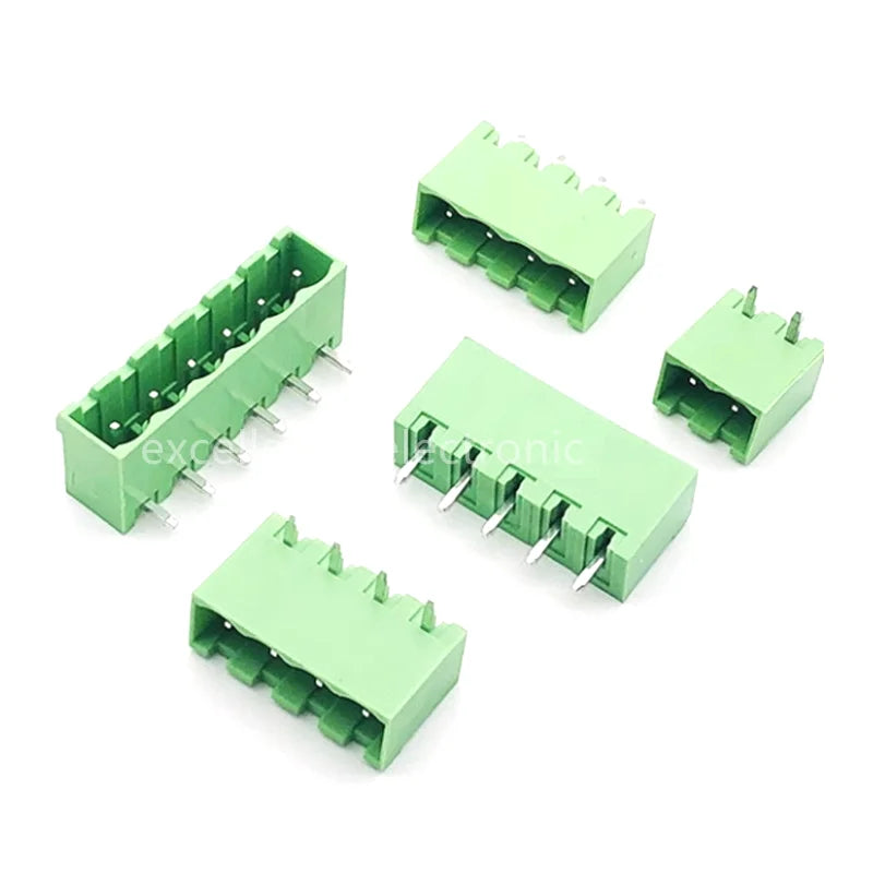 Plug-in PCB Wiring Terminal Closed End Straight Curved Soldering
