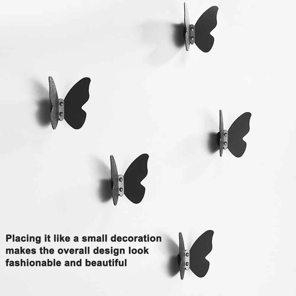 Butterfly Aluminum Alloy Wall Hook | Frosted Decorative Hook