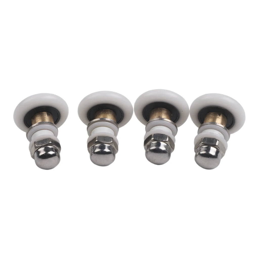 Sliding Shower Door Rollers Brass Center Replacement – Set of 4