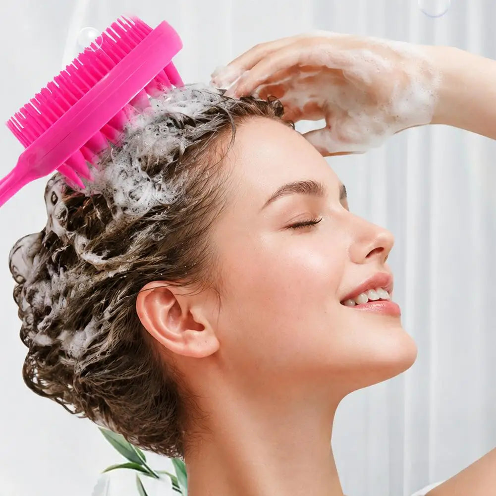 Double-Sided Scalp Massager & Detangling Hair Brush