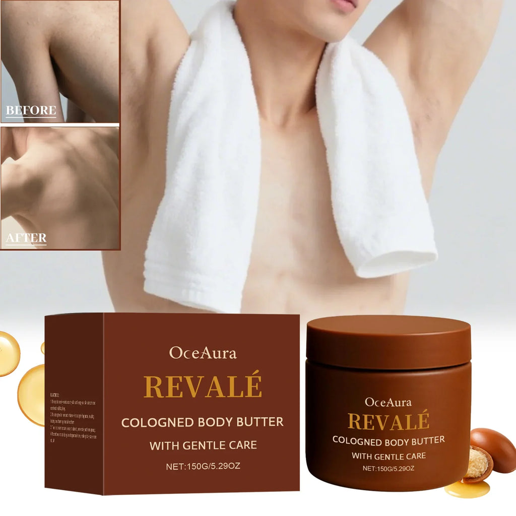 OceAura Men's Moisturizing Body Cream – Shea Butter & Sandalwood