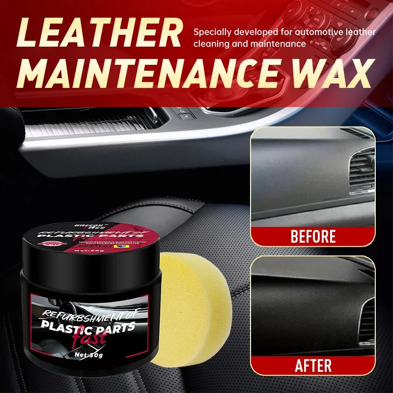 Car Interior Renovation Wax | Plastic Restorer & Tire Shine