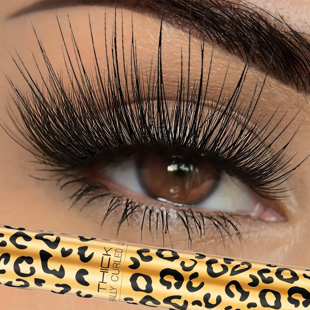 Hello Kiss Leopard Print Waterproof Mascara – Volume & Length