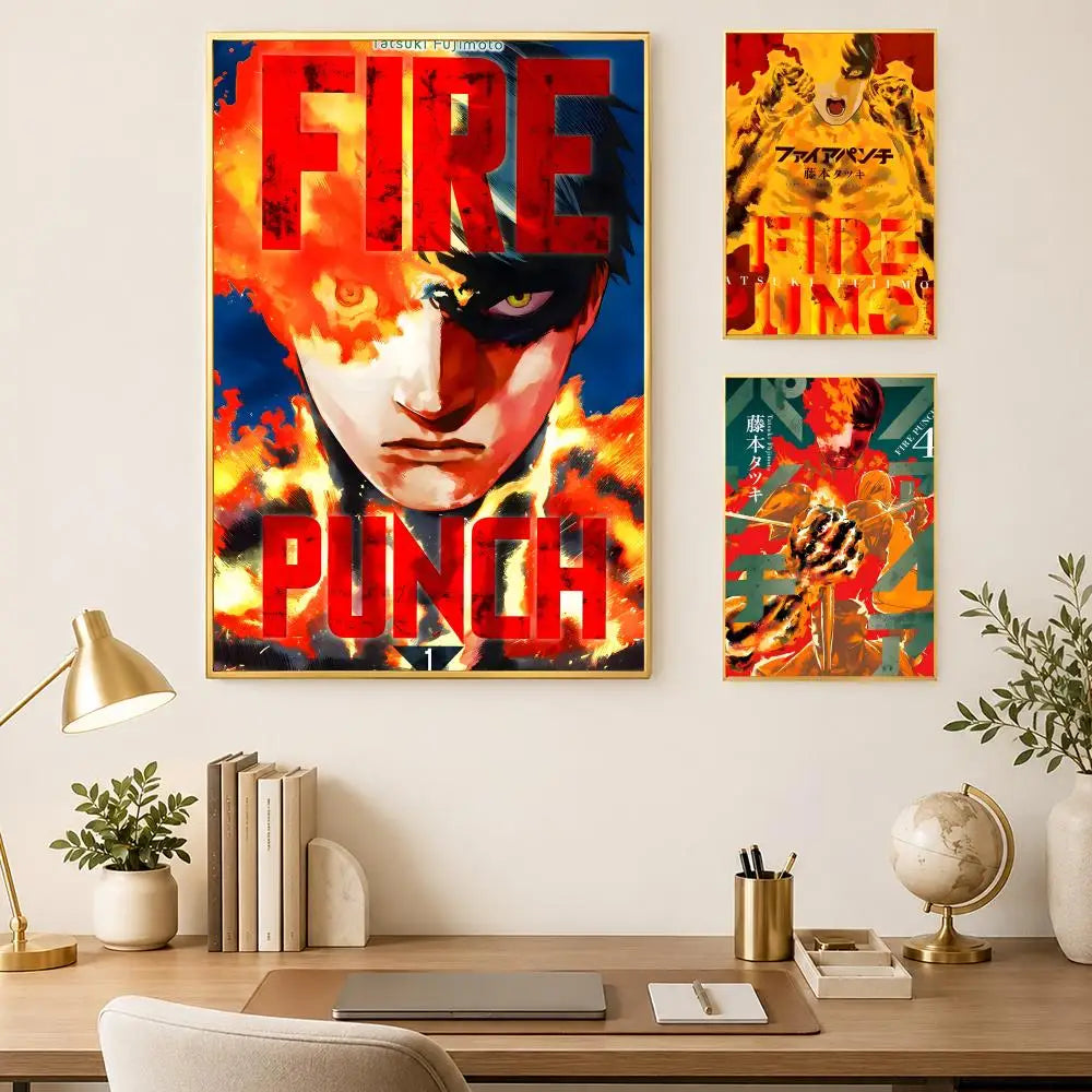 Fire Punch Anime Self-Stick PVC Wall Poster – HD Waterproof Art