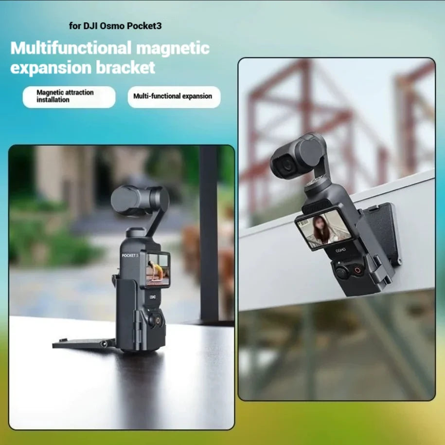Magnetic Mount Bracket for DJI Osmo Pocket 3 & Pocket 4