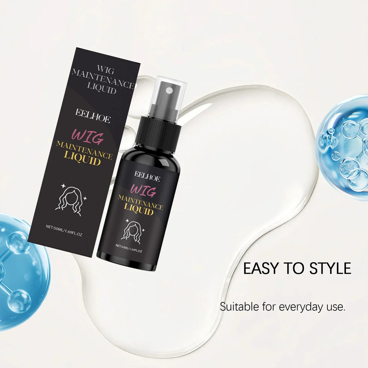 Eelhoe Coconut Wig Spray – Volume, Frizz Control & Softness