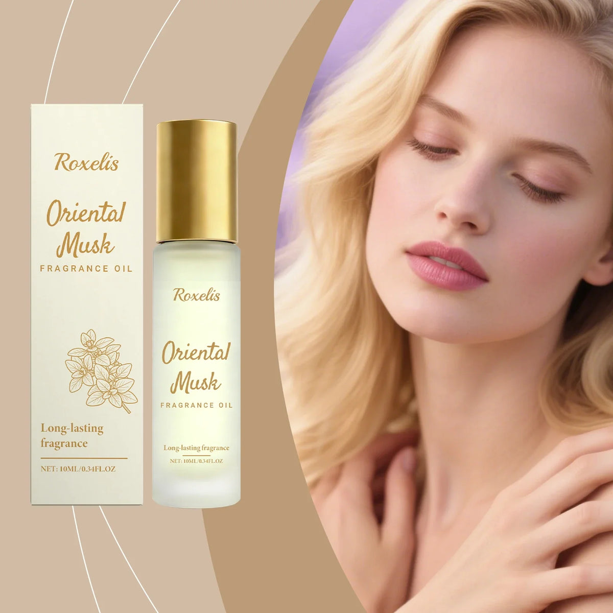 Oriental Musk Roll-On Perfume Set – 4 Fresh Long-Lasting Scents