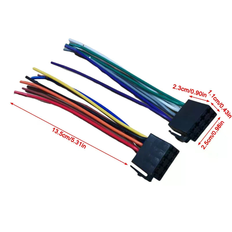 Universal Adapters Wire Harness Adapter Female ISO Wiring Car Radio