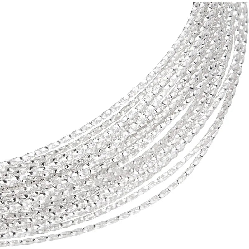 20 Gauge Silver Brass Twist Wire – 20ft Jewelry Beading Craft