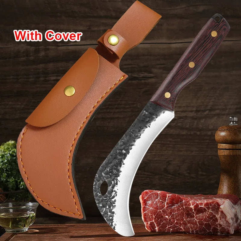 InLeung Hand Forged Kitchen Knife – Stainless Steel Wood Handle