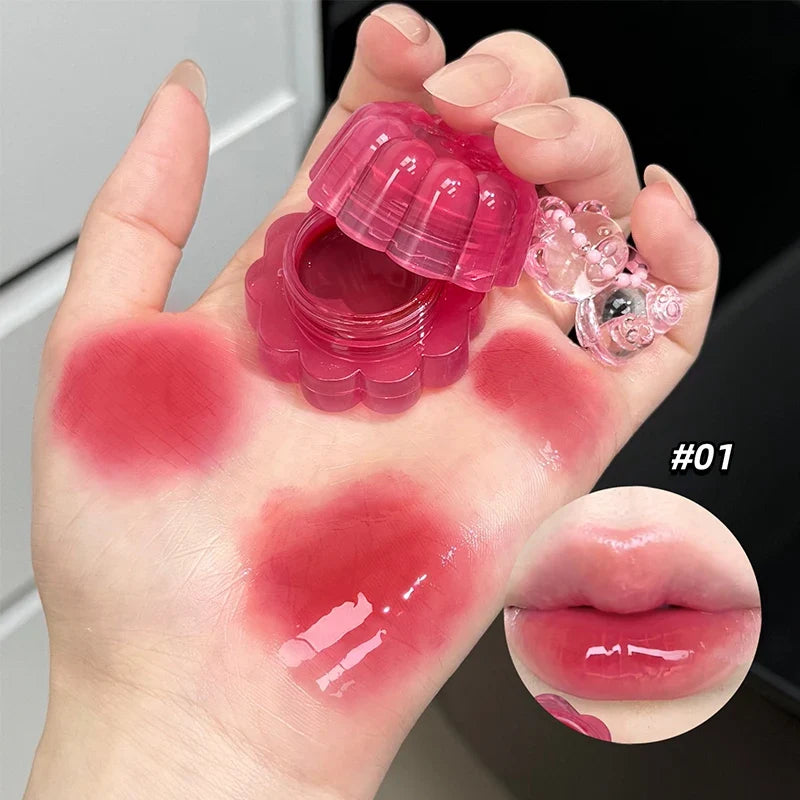 QIBEST Mirror Lip Gloss & Cheek Tint – Hydrating Jelly Stain